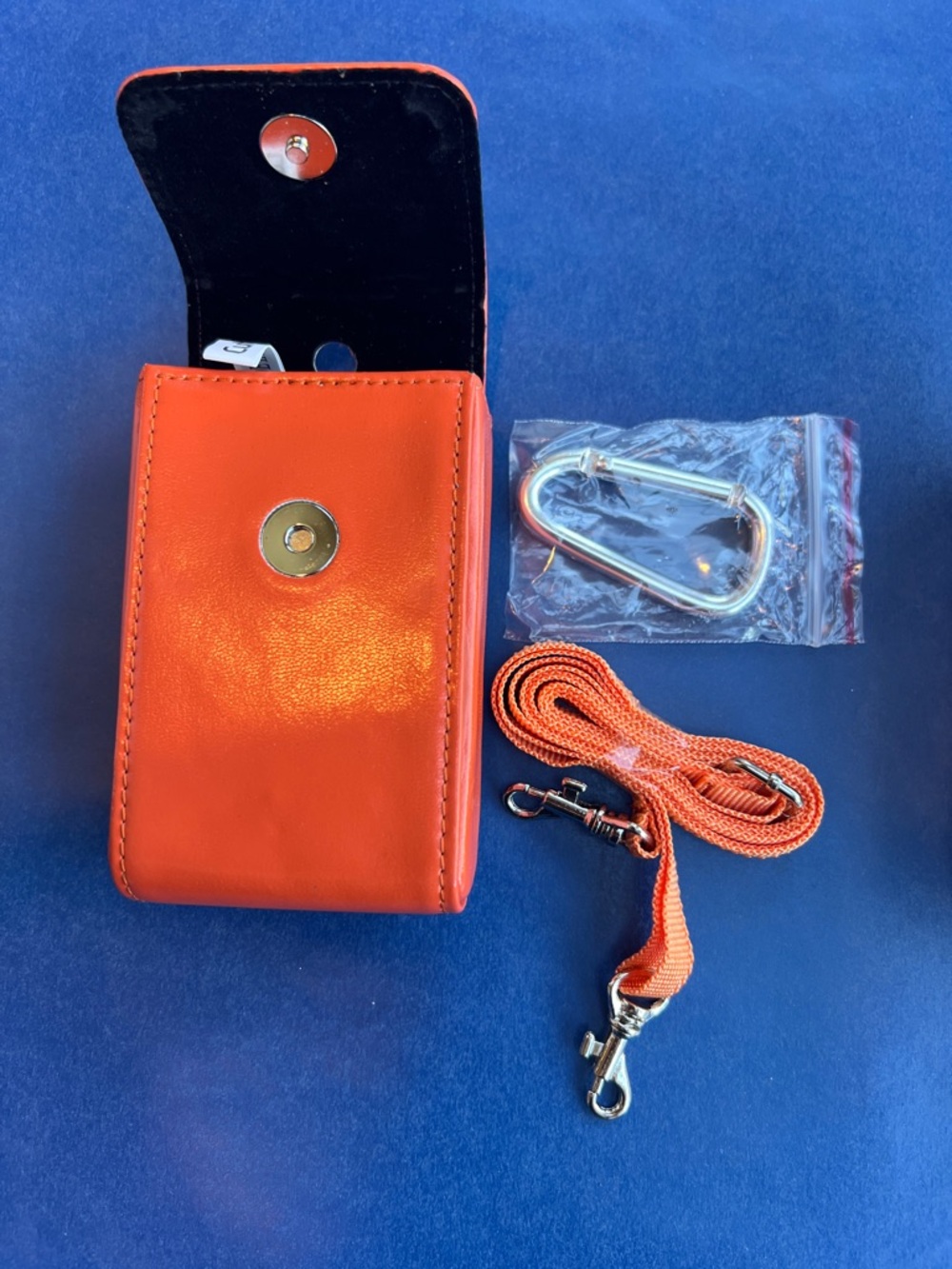 Set of 3: Orange Compact Festival Pouches